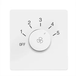 Universal Concealed Ceiling Fan Speed Controller Fan Speed Control Switch Five-speed Electric Fan Switch Square переключатель