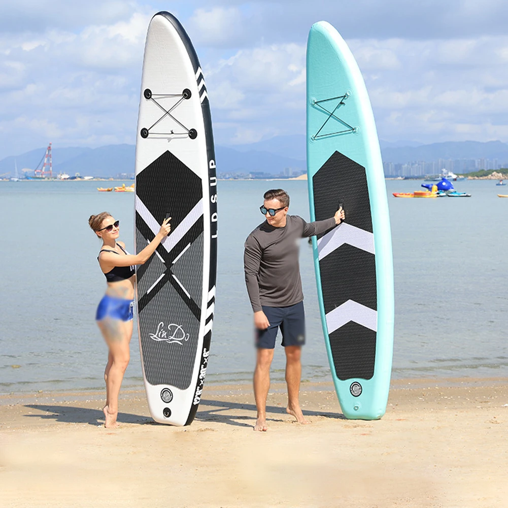 Inflatable Stand Up Paddle Board Non-Slip SUP Board SurfBoard Water Sport with Paddle Board Air Pump Carry Bag Foot Rope Inflato