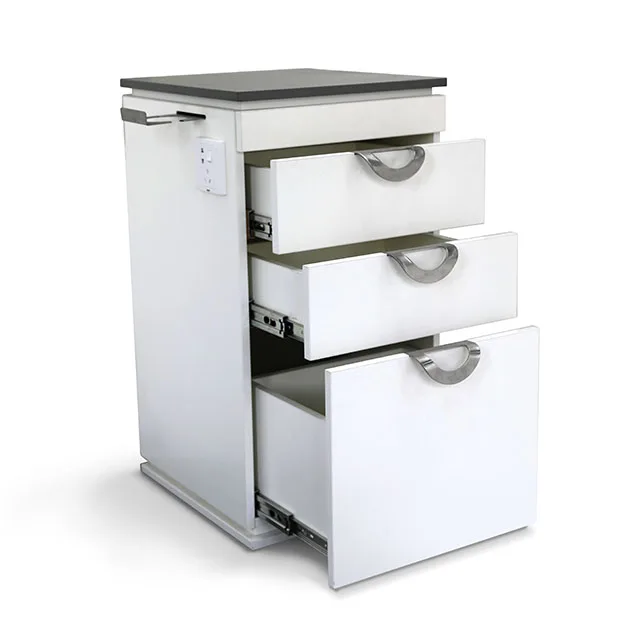 Multi-Functional Hair Salon Furniture  Durable  Storage Cabinet Hair Cutting Chair Commercial Barber Salon Wooden Trolley