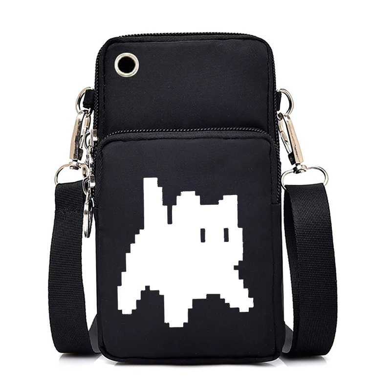 

Cartoon Cat Mini Phone Bag Women Men Fashion Fun Animal Kitten Purse Handbags Vintage Teen Kids Crossbody Bags