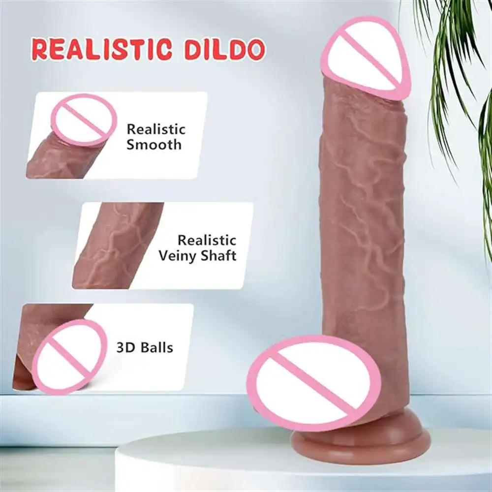 Sex Toys Dildo Realistic Penis Safety Material for Clitoral Vagina Penetration Anal Stimulation Sex Adult Toys for Women Couple