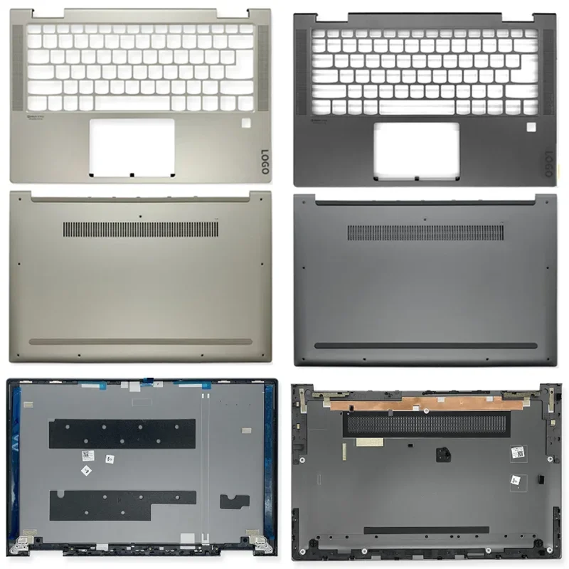 

New Shell for Lenovo C740-14 C740-14IML Laptop LCD Back Cover/Front Bezel/Hinges/Hinge Cover Gold/Gray Shell Notebook Case