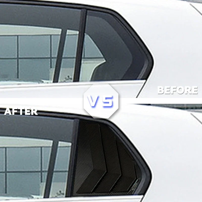 For VW Golf 8 MK8 TSI TDI GTI GTE GTD R R-line Side Window Spoiler Splitter Cover Trim Louver Car Window Sunshade 2020-2022