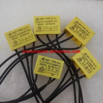 3pcs x, ad mx2k TYPE-X2Y2 0.22uf x2k + 2200pf y2m/x2y2 0.33 u00pf 300v 0.33uf * 2k + 2 * 3300pf 3 להוביל בטיחות רכות