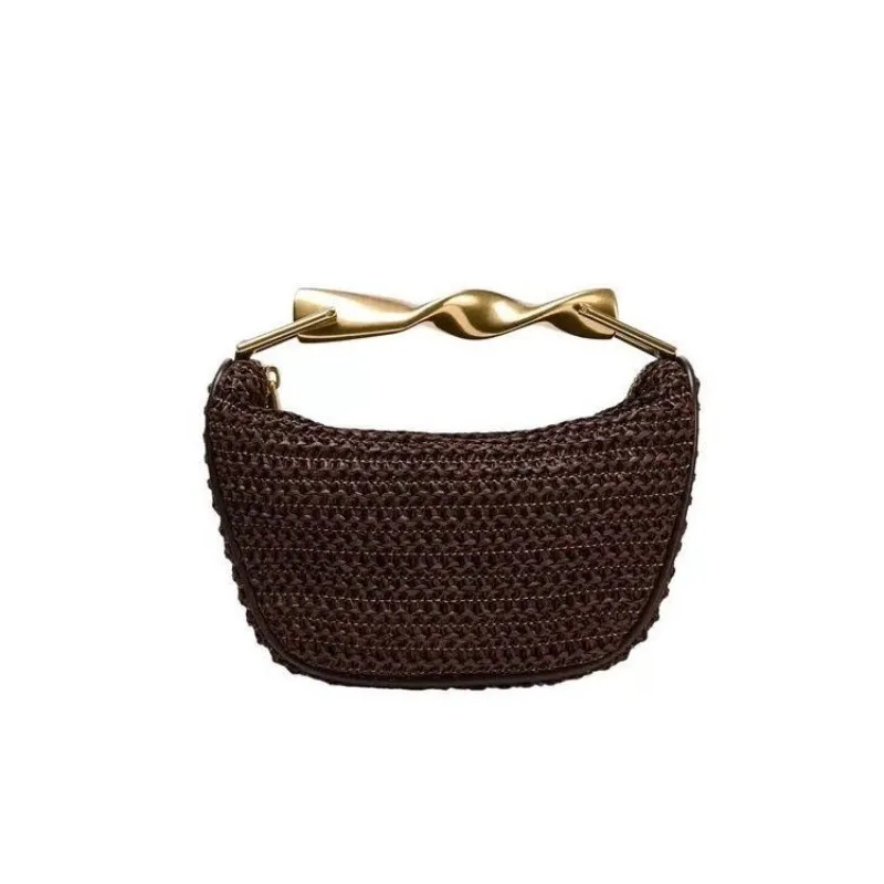 

Summer Shoulder Bag Underarm New Messenger Bag Weaving Versatile Leisure Vacation Beach Straw Weaving High Quality High Value