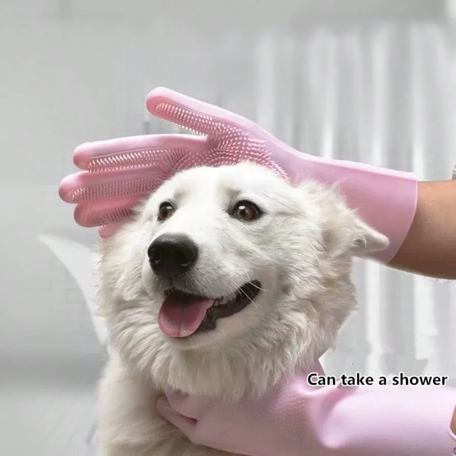 Waterproof Heat-insulating Cleaning Gloves Silicone Rubber Dish Washing Gloves for Household  Scrubber Kitchen Cleaning Tools