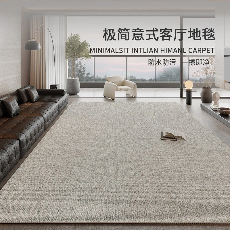 

2025 New Italian Minimalist Living Room Rug Waterproof Stain Resistant Washable Easy Clean Luxury Carpet