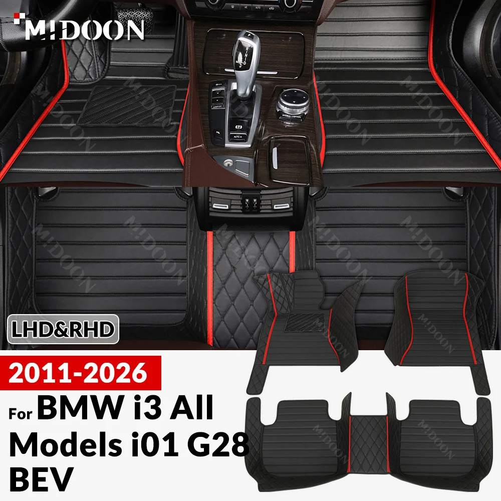 

New styles! For BMW i3 i01/G28 BEV 2011-2026 Custom Car Floor Mat Auto Carpet Cover Interior Accessories