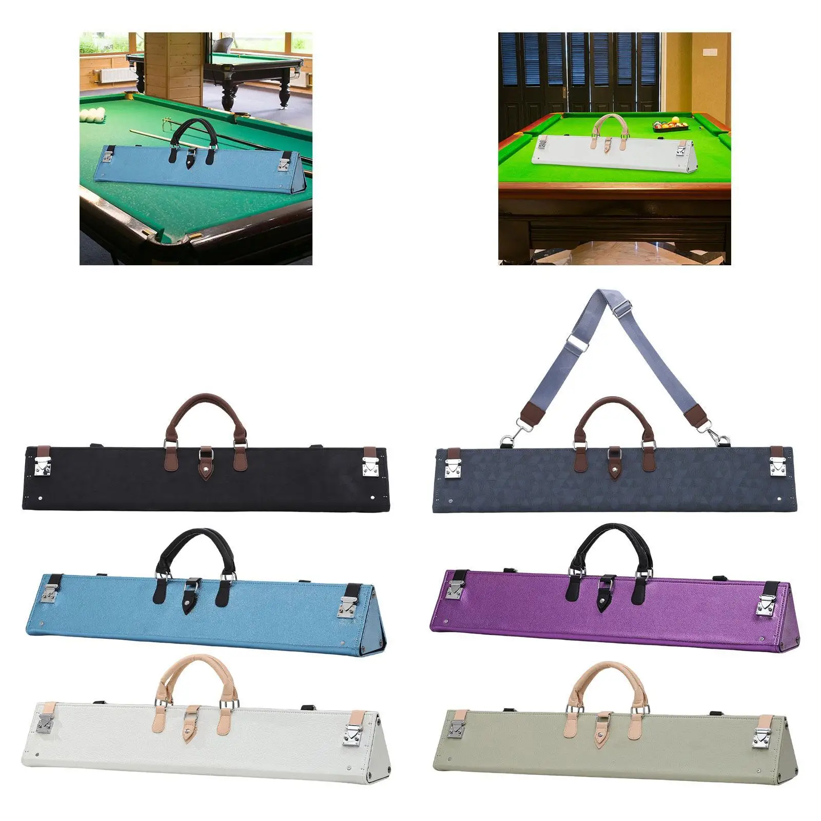 Pool Cue Case 7 Holes 1/2 Club Bag Organizer Wear Resistant Men Women Outdoor