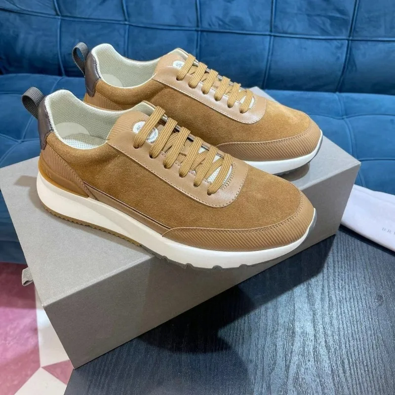 

2025 Hot Sale Sports and Leisure Shoe for Man Leather Walking Shoes Mens Comfortable Running Shoes Mens Athletic Shoe