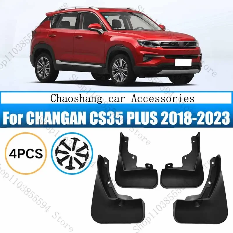 

Car Fender For CHANGAN CS35 PLUS 2018-2023 Splash Guards Mudguards Mud-Flaps Car Fenders Car accessories auto styline 4 Pcs