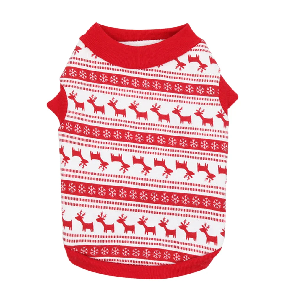 

Dog Clothes Christmas Hoodie Pattern Pet Apparel Soft Comfortable Breathable Protective Costume
