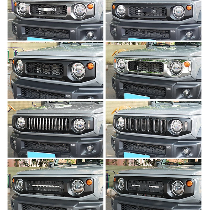 Car Front Bumper Grills Honeycomb Mesh Front Grille Cover For Suzuki Jimny JB64 JB74 2019 2020 2021 2022 2023 2024