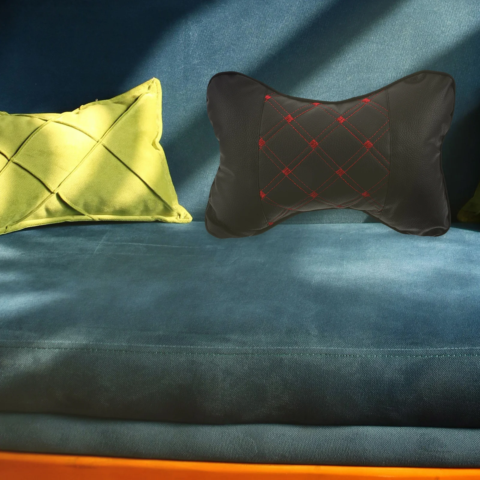 

2Pcs Car Headrest Pillow Soft Neck Support for Long Travel Breathable Seat Headrest Cushion for Office Home Driving Relief