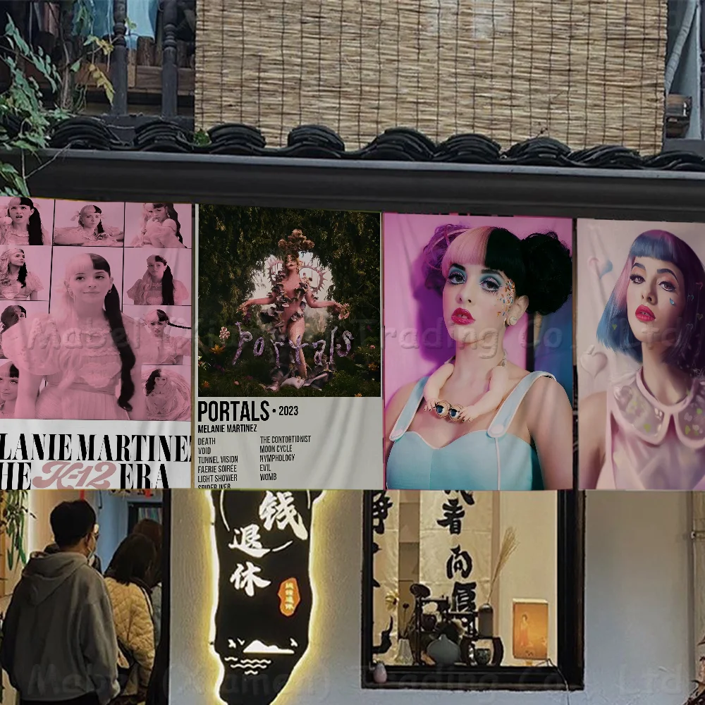 Singer M-Melanie Martinez Cartoon Flag Art Science Fiction Room Home Decor Wall Hanging Home Decor Banner #6