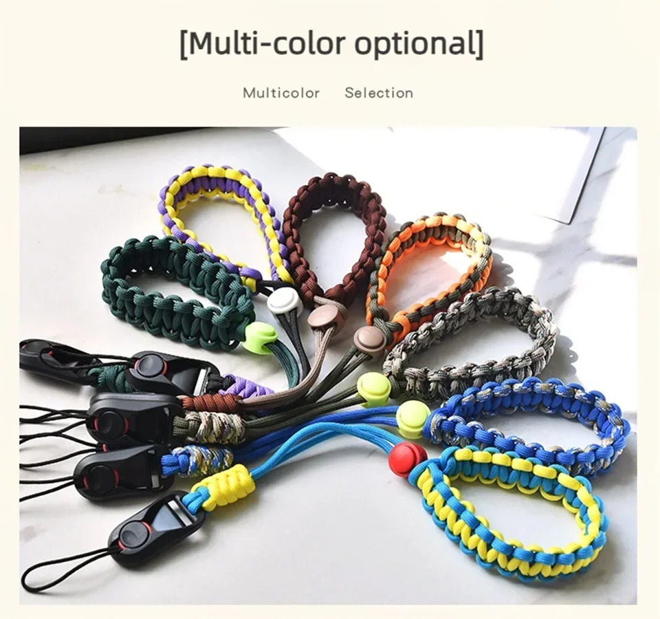 Hand-Woven Camera Wrist Strap Quick Release Rope Belt For Sony A9 Nikon Z7 D7500 Fuji Canon R50 R100 DSLR Fuji X-T50 Accessories