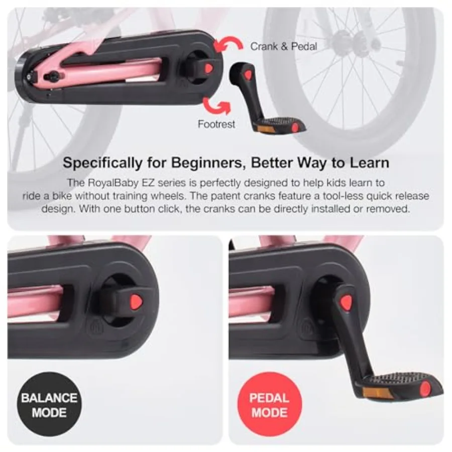 Bicicleta ligera de aleación de magnesio, bicicleta deportiva con ruedas de 14/16/18 pulgadas para niños y niñas de más de 3 años en azul, rojo y plateado