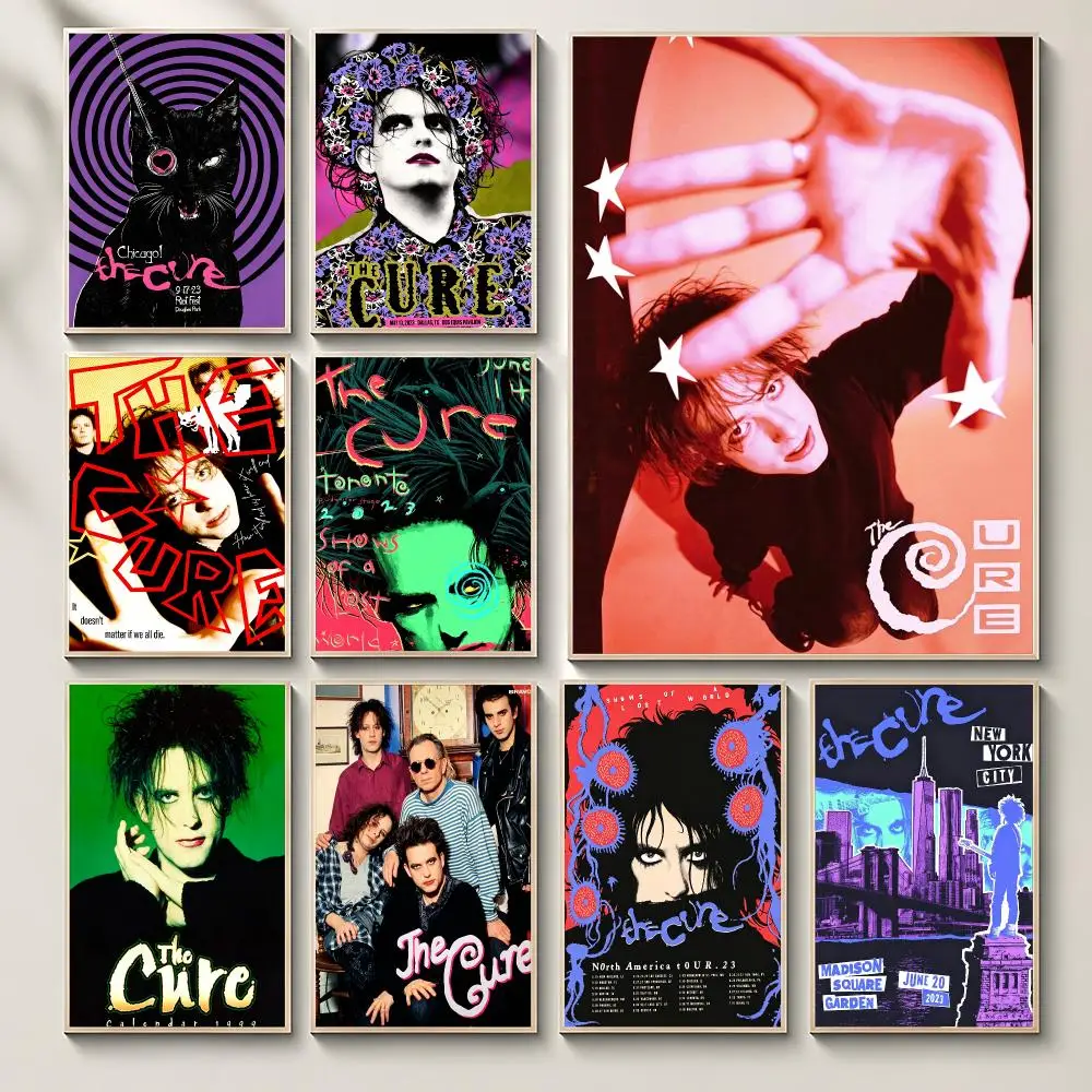 band The Cure Poster Poster HD Printing Comfortable and Fresh Style Wall Art Home Decor Living Room Cafe Gift