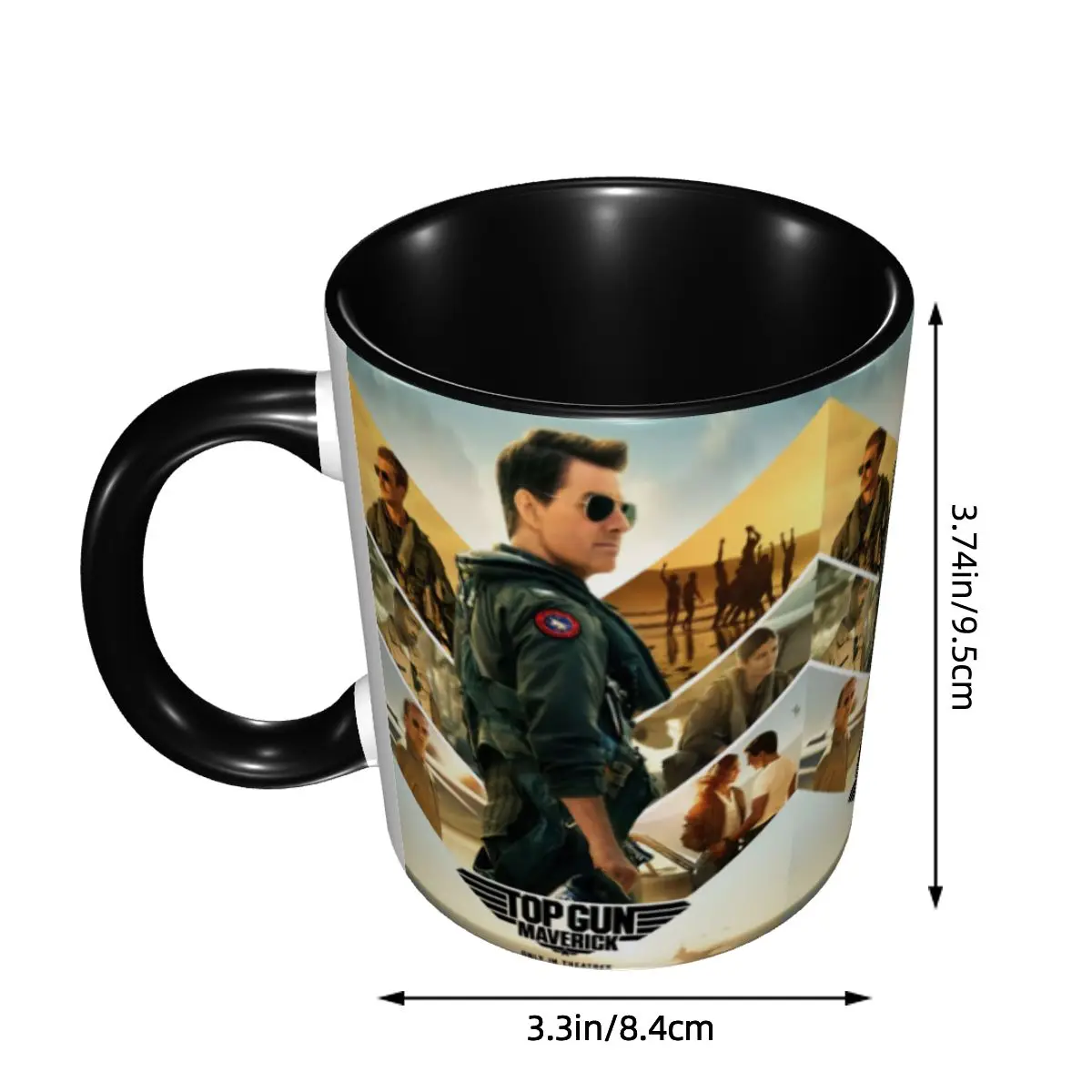 Personalized Top Gun Maverick Tom Cruise TV Movie Coffee Mugs DIY Ceramic Tea Milk Cups