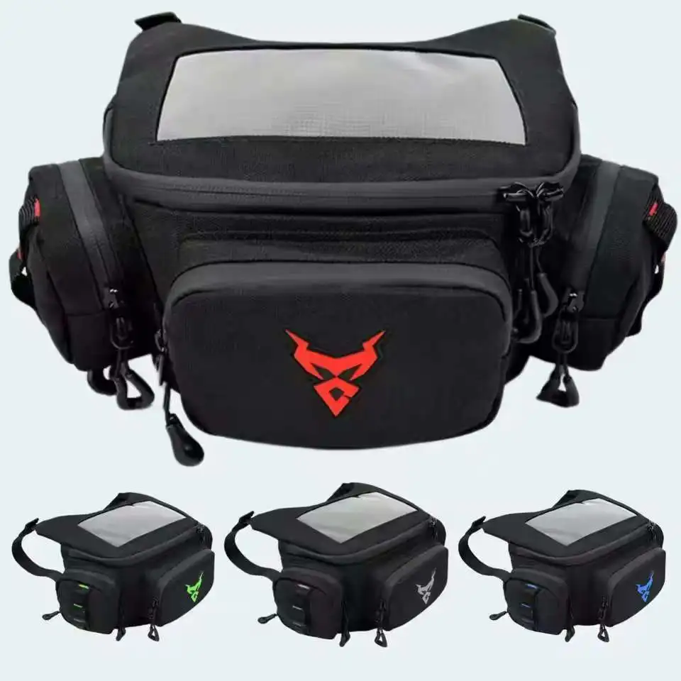 Universal Motorbike Handlebar Bag Waterproof Large Screen Motorcycle Phone Storage Bag For Vespa Cycling Satchel fanny pack