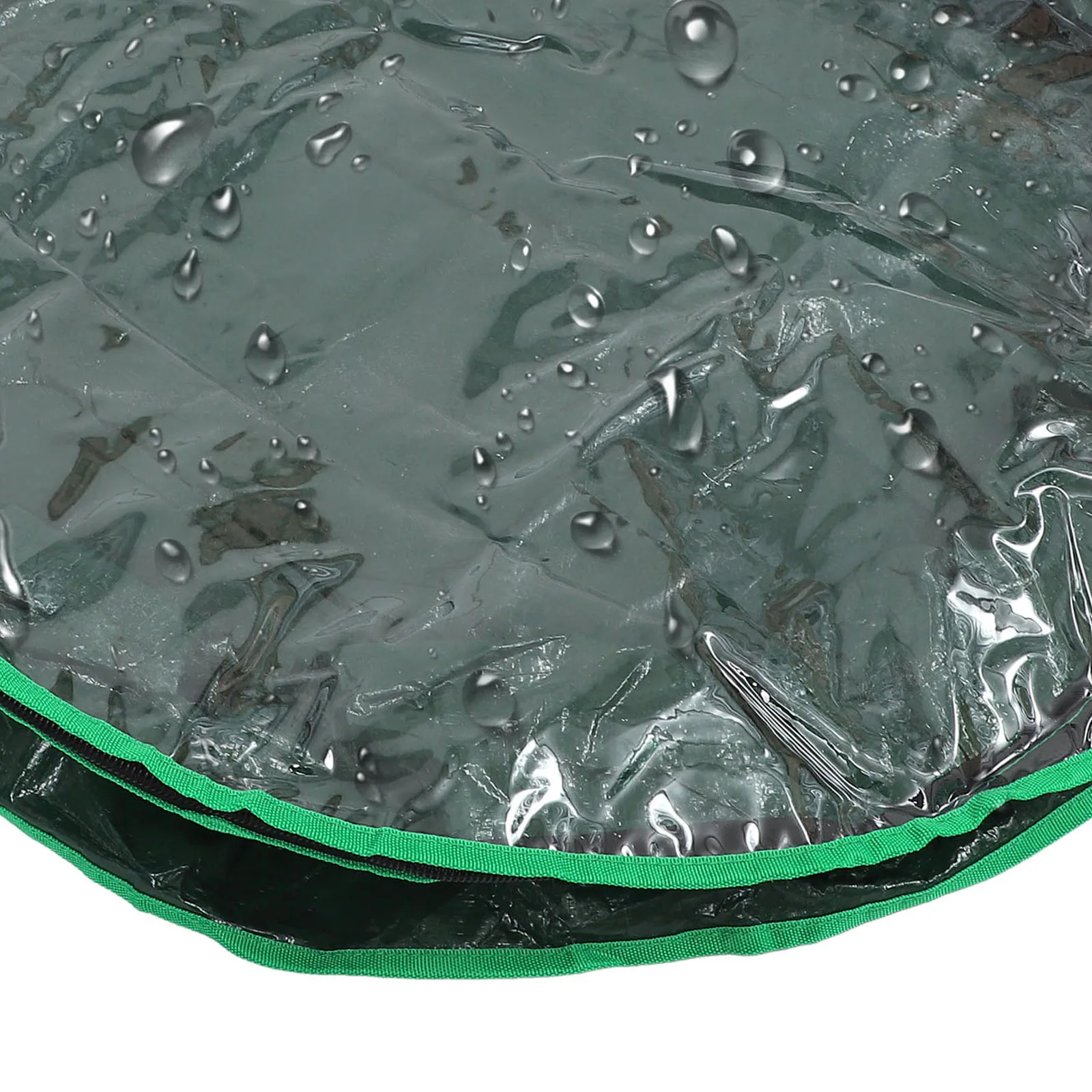 

1Pcs Christmas Wreath Storage Bag Round Shape Clear Window Waterproof Container for Gifts and Decor Wreath Holder