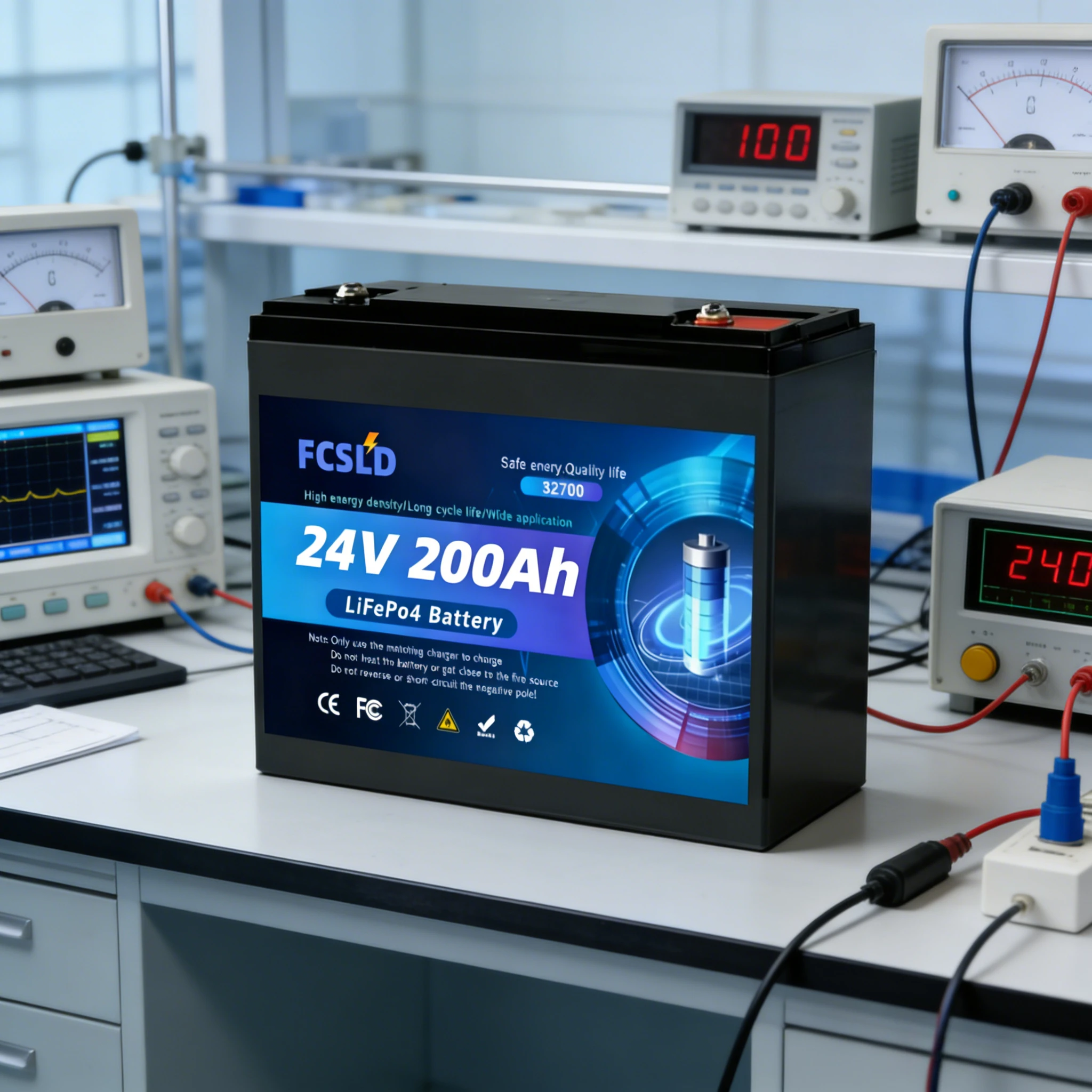 

Original LiFePO4 32700 24V 100Ah-200Ah Battery has built-in 200A rechargeable Ferrous Lithium Phosphate Solar Off-grid Battery.