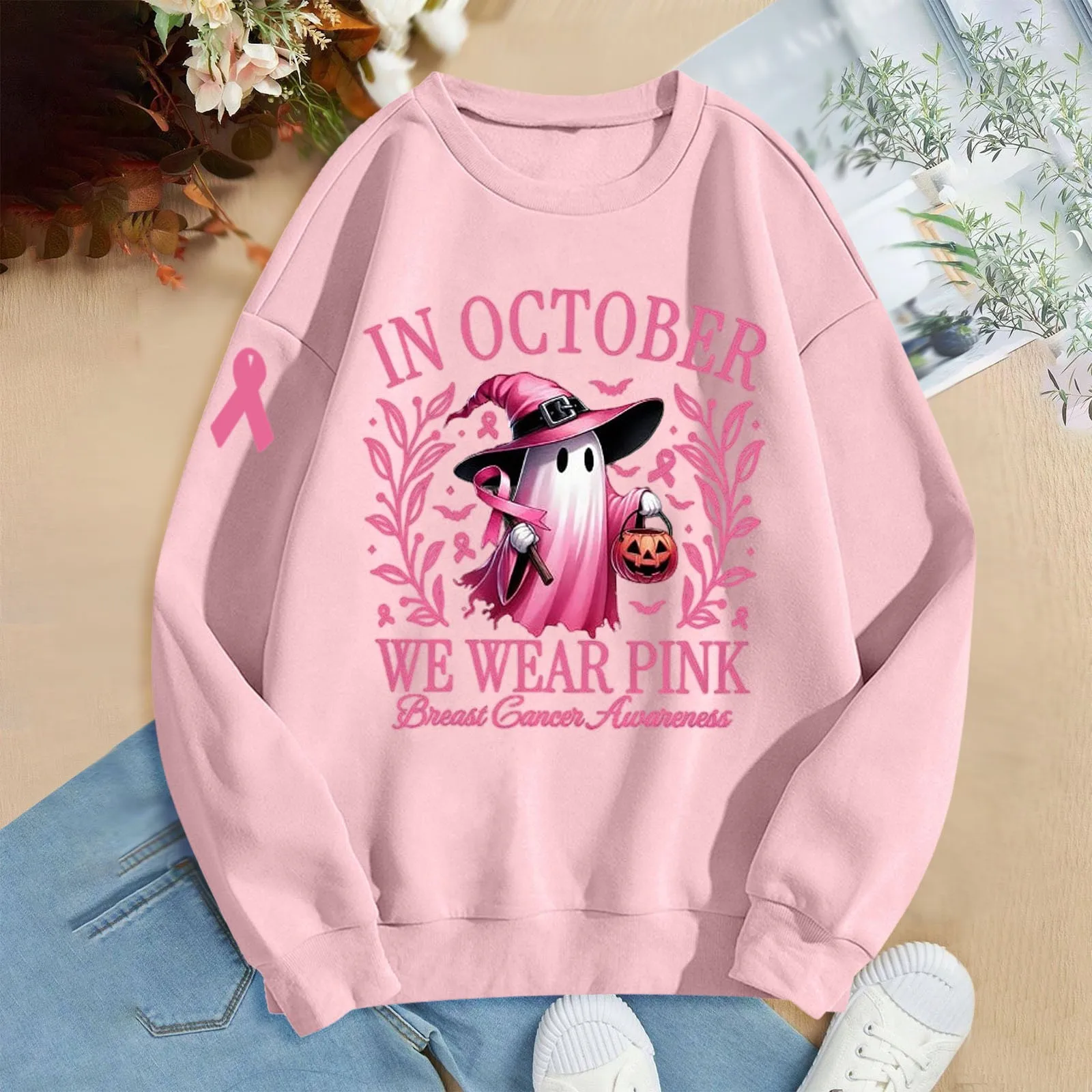 Herfst Winter Dames Oversized Sweatshirt Casual Lange Mouw Trui Halloween Y 2K Spoken Print Plus Size Sportpak