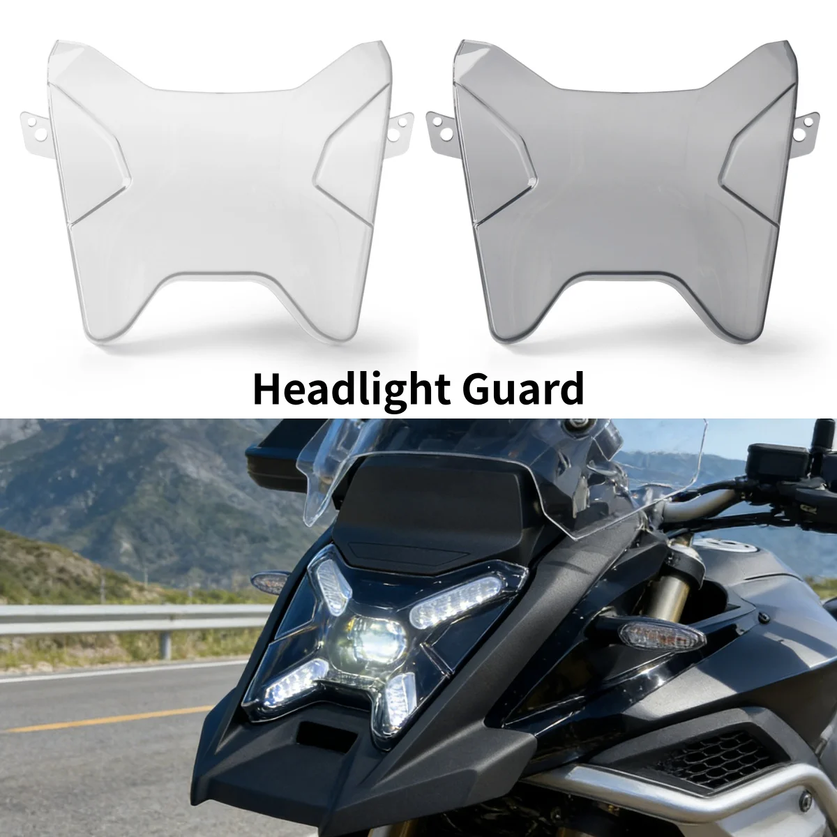 

Motorcycle Headlight Guard Protector Headlamp Lens Cover Shield For BMW R 1300 GS Adventure R1300 GS ADV R1300GSA 2024 2025 2026