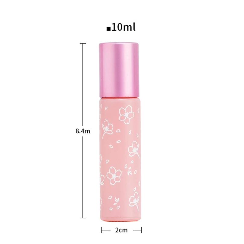 24 teile/los 10ml Roller flasche dickes Glas ätherisches Öl Flasche leere Roll-on Flasche Nachfüllen Parfüm flasche mit Metallkugeln