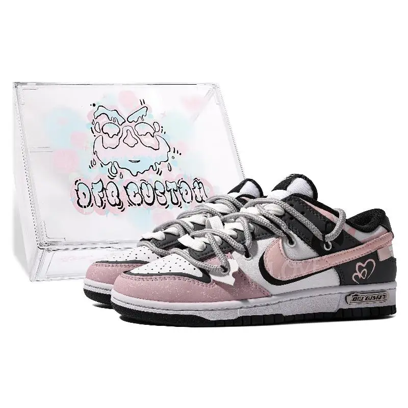 

[Custom Romantic and heartwarming S-BOX for men]Nike Dunk ADCDAVINCI Custom Romantic Heartbeat Wear-Resistant Balance Low-Top