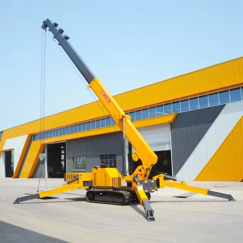 1.2ton 1.5ton spider crane lift Honda gasoline engine machine for sale