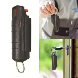 20ml EDC riutilizzabile Pepper Spray Tank Bottle custodia in plastica custodia vuota di emergenza Spray Shell con portachiavi portachiavi custodia portatile