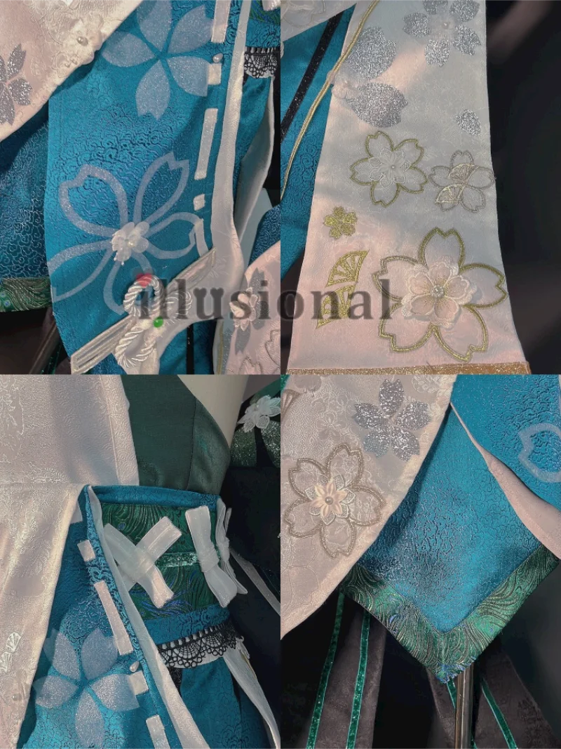 illusional Custom size made Yae Miko from Genshin Impact Yae Miko Cosplay Costume Blue version high quality customized