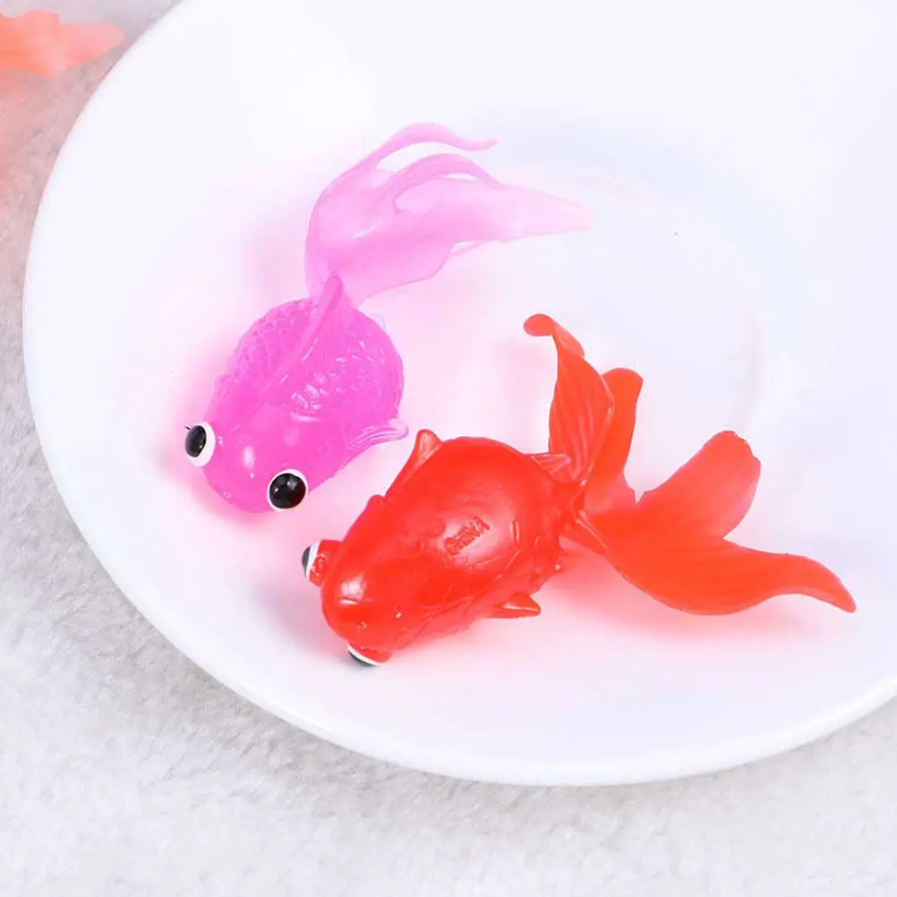 30 pcs Realistic Simulation Decoration Halloween Christmas New Year Mini Fish Toy Floating Fish Toy Mini Goldfish Toy Aquarium