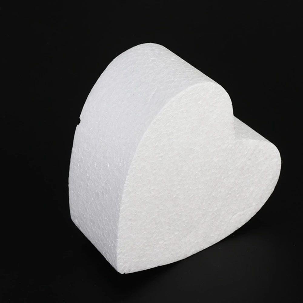 Sugarcraft Wedding Decor Heart Shaped Kitchen Accessories Polystyrene Cake Foam Mould DIY Model Dummy Cake Model Practice Model