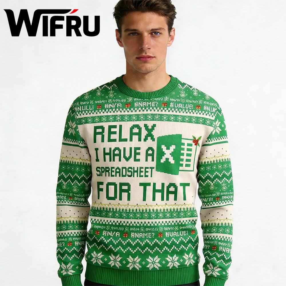 

Ugly Sweater Style Work Spreadsheet 3D Print Men's Sweatshirt Party Funny Casual Tops Winter Warm Clothes Long Sleeve Pullover