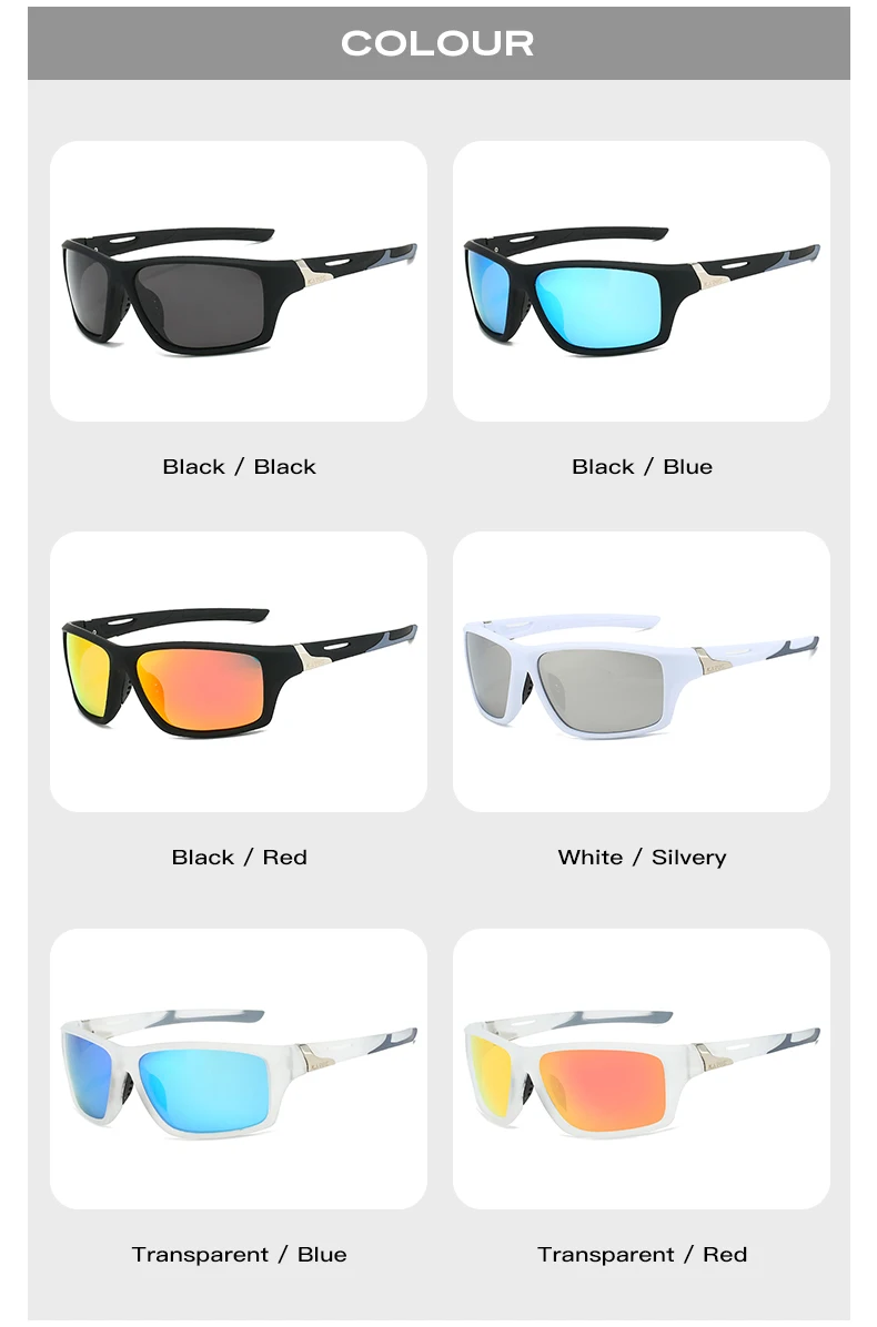 KAROS Mode Sport Sonnenbrille Polarisierte UV-Schutz Personalisierte Brille Runder Rahmen Herren Und Damen UV400 Brillen YZ2012 – Detail 10