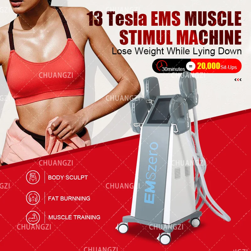 

14 Tesla Emszero 2023 Portable PELVIC DLS-EMSLIM Stimulator Electromagnetic Slimming Butt Lift Body Sculpting Massage Machine RF