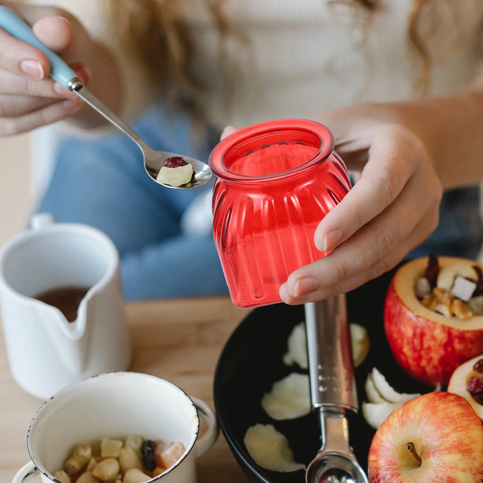 

1Pcs Tea Holder Multipurpose Glass Jar Airtight Seal Tank Resin Aluminum Alloy Material Storage Canister