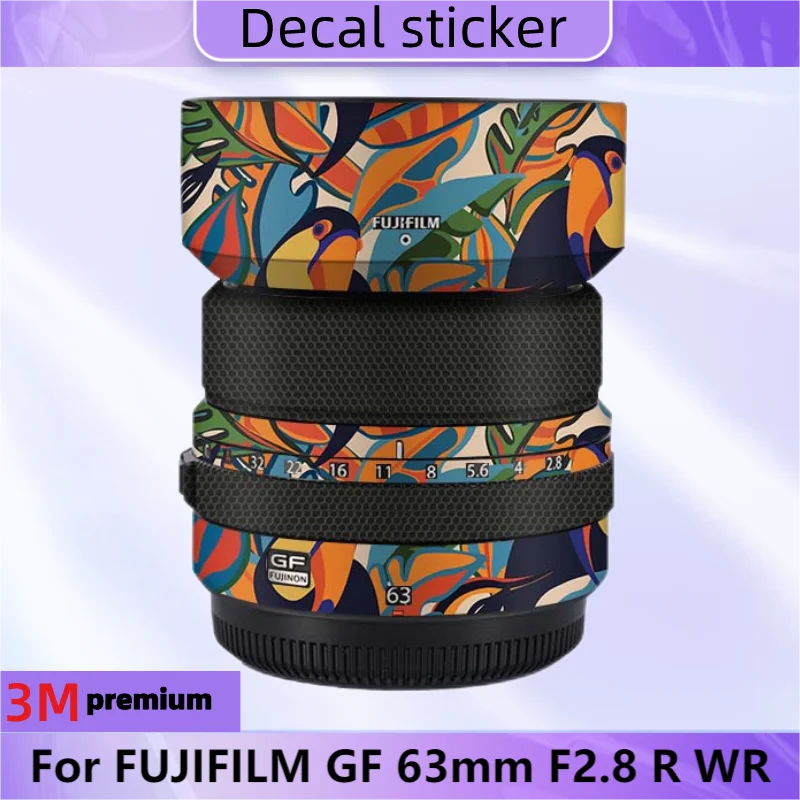 For FUJIFILM GF 63mm F2.8 R WR Lens Sticker Protective Skin Decal Vinyl Wrap Film Anti-Scratch Protector Coat GF63