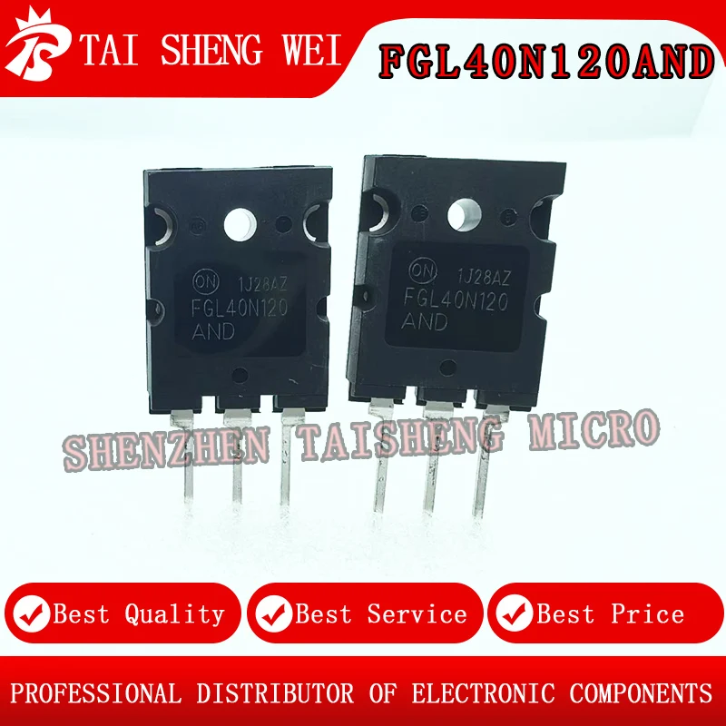 

2 шт. новый FGL40N120AND FGL40N120 40N120 со сквозным отверстием TO-264 инверторный сварочный аппарат мощный IGBT транзистор