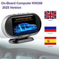 2025 Car Scan On-Board Computer KW206 OBD2 Scanner Automotive Scan Computer Code Reader Fuel Consumption Water Temperature Gauge
