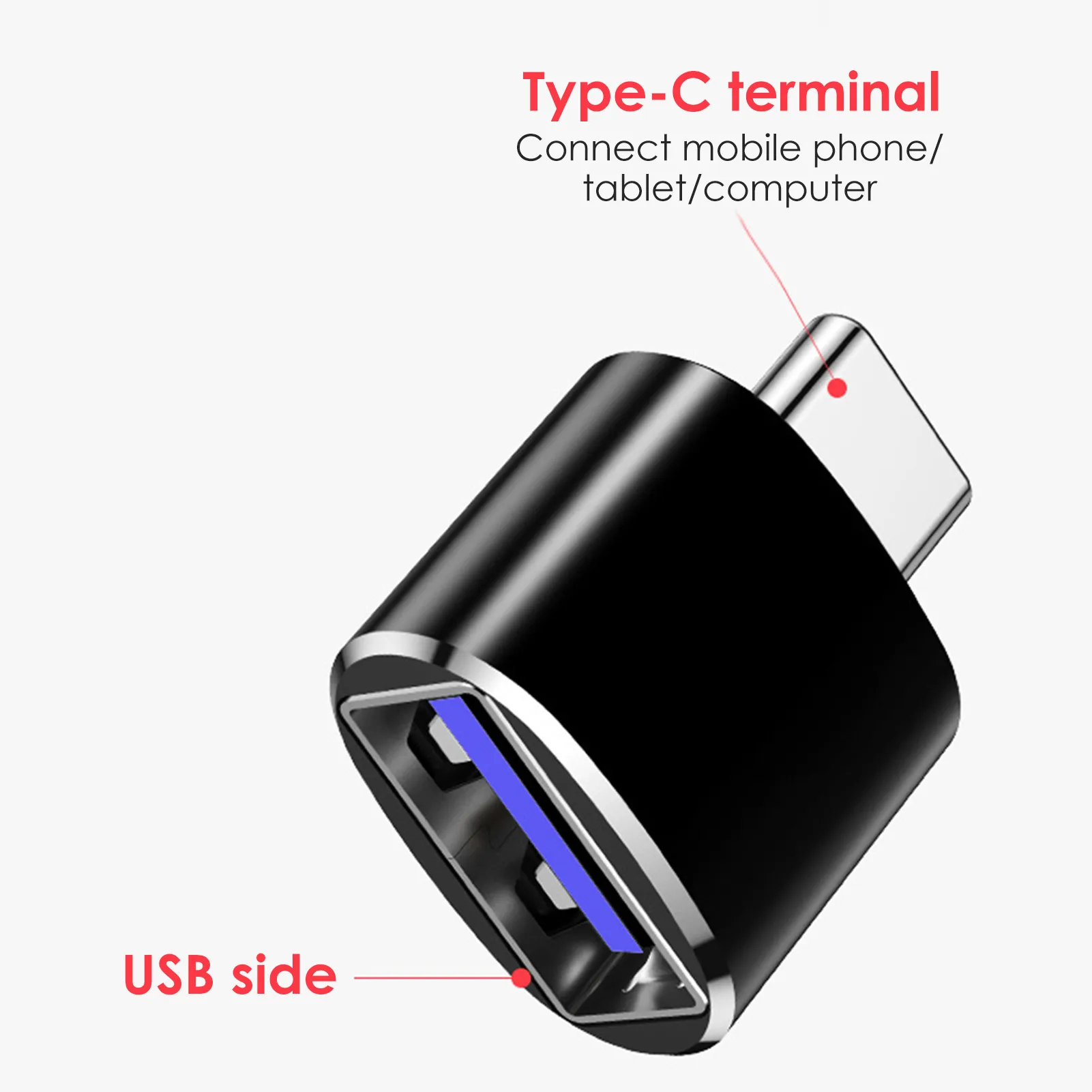 Адаптер для телефона с интерфейсом USB Type C на USB