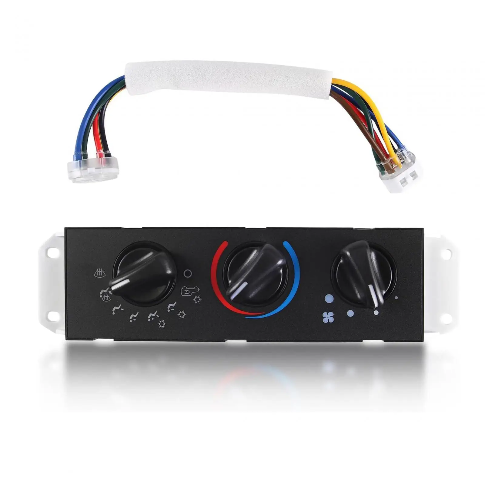 

Black AC Heater Climate Control Module Car Interior Selector Switch Panel for Jeep Wrangler TJ 99-04