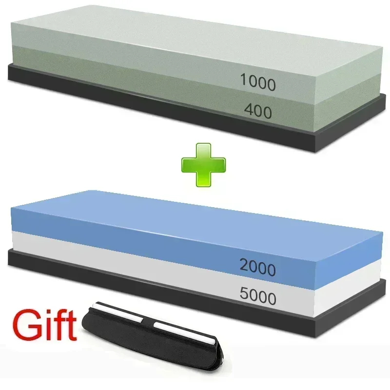1-7 stuks slijpsteen messenslijper Grit240-8000 #   Whetstone Professionele slijpsteenset Houten basis Hoekgeleider Polijstset