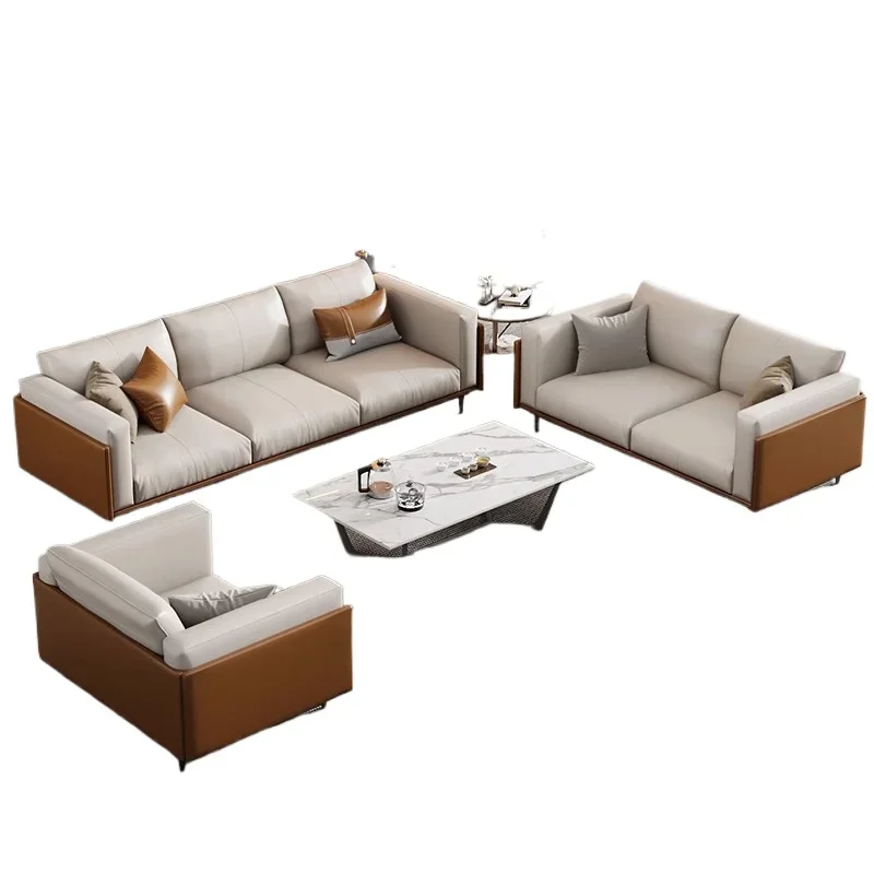 Office Furniture Commercial Modern Reception Sofa Office Sofa Leather Office Sofa Set Furniture