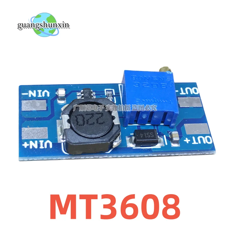 5PCS MT3608 DC-DC Step Up Converter Booster Power Supply Module Boost Step-up Board MAX output 28V 2A