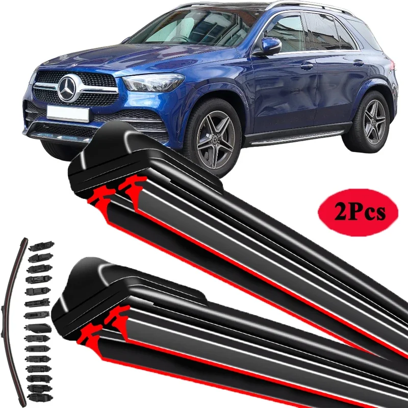 For Mercedes Benz GLE W166 W167 V167 2015-2024 Car Windshield Wiper Blade Front Windscreen Brushes Washer Accessories Cleaning