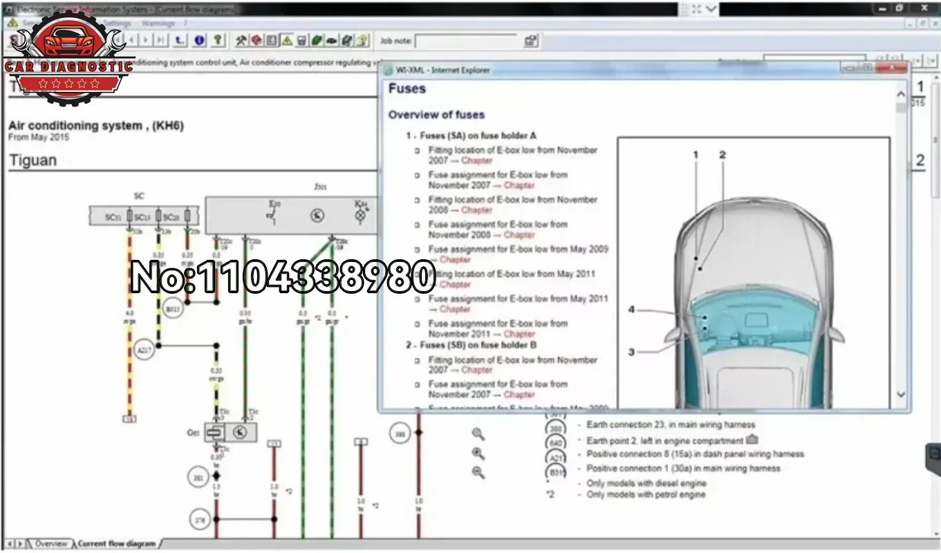 2026 New ETK A 8.6 Group Vehicles Electronic Parts Catalogue Until 2025.8 Year for V/W AU/DI SE/AT+SKO/DA Etka 8.6+install Video