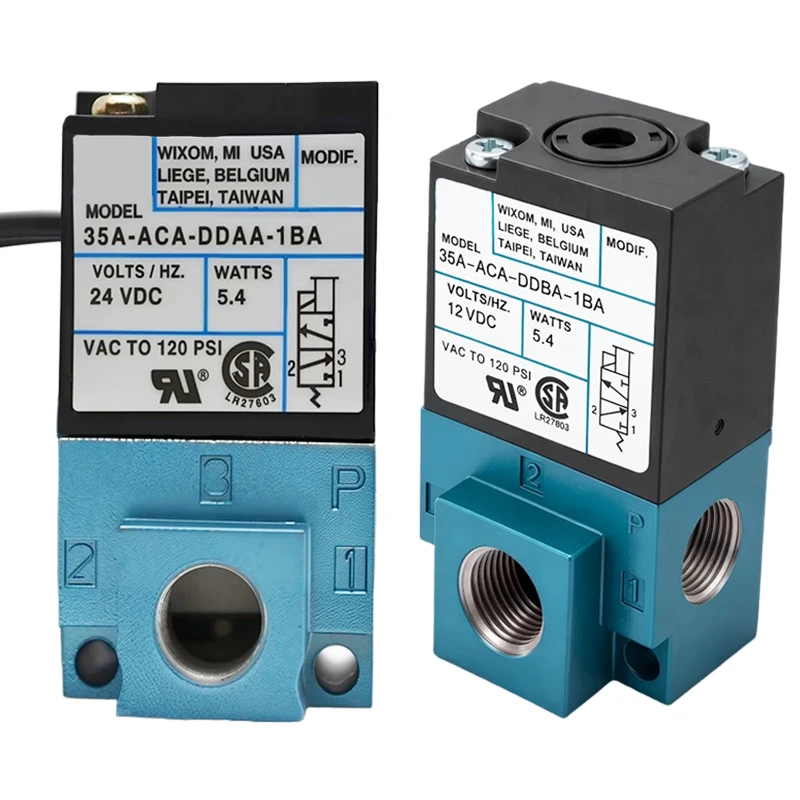 35A Series 3 Port High Speed Solenoid Valve 35A-ACA-DDBA-1BA Electronic Boost Control With 6MM 8MM Brass Fittings DC12V/24CV MAC